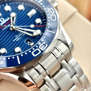 Đồng Hồ Omega Replica Cao Cấp Seamaster Màu Xanh Dương Xưởng VS 42mm (1)