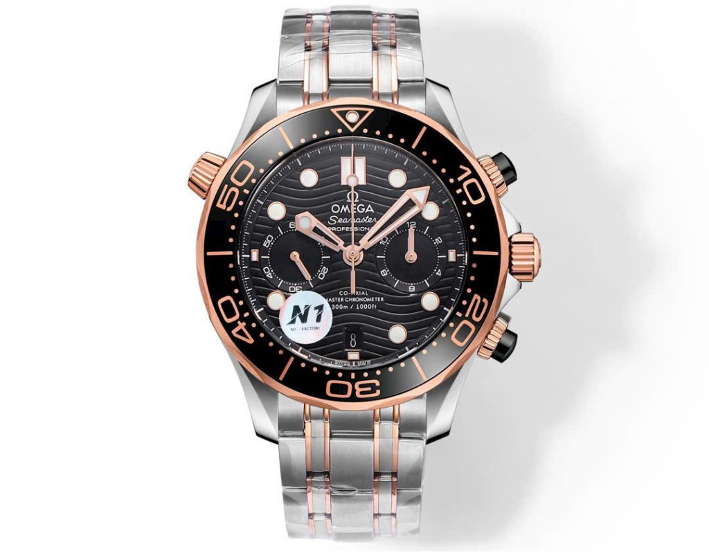 Đồng Hồ Omega Seamaster Dive Chronograph Dây Thép Xưởng N1 44mm (1)