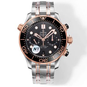 Đồng Hồ Omega Seamaster Dive Chronograph Dây Thép Xưởng N1 44mm (1)