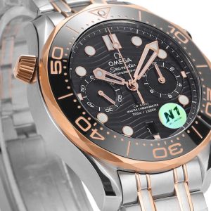 Đồng Hồ Omega Seamaster Dive Chronograph Dây Thép Xưởng N1 44mm (1)