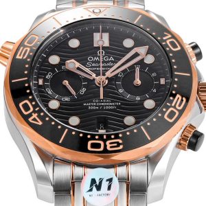 Đồng Hồ Omega Seamaster Dive Chronograph Dây Thép Xưởng N1 44mm (1)