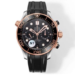 Đồng Hồ Omega Seamaster Dive Chronograph Demi Hồng Xưởng N1 44mm (3)