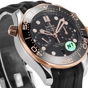 Đồng Hồ Omega Seamaster Dive Chronograph Demi Hồng Xưởng N1 44mm (3)