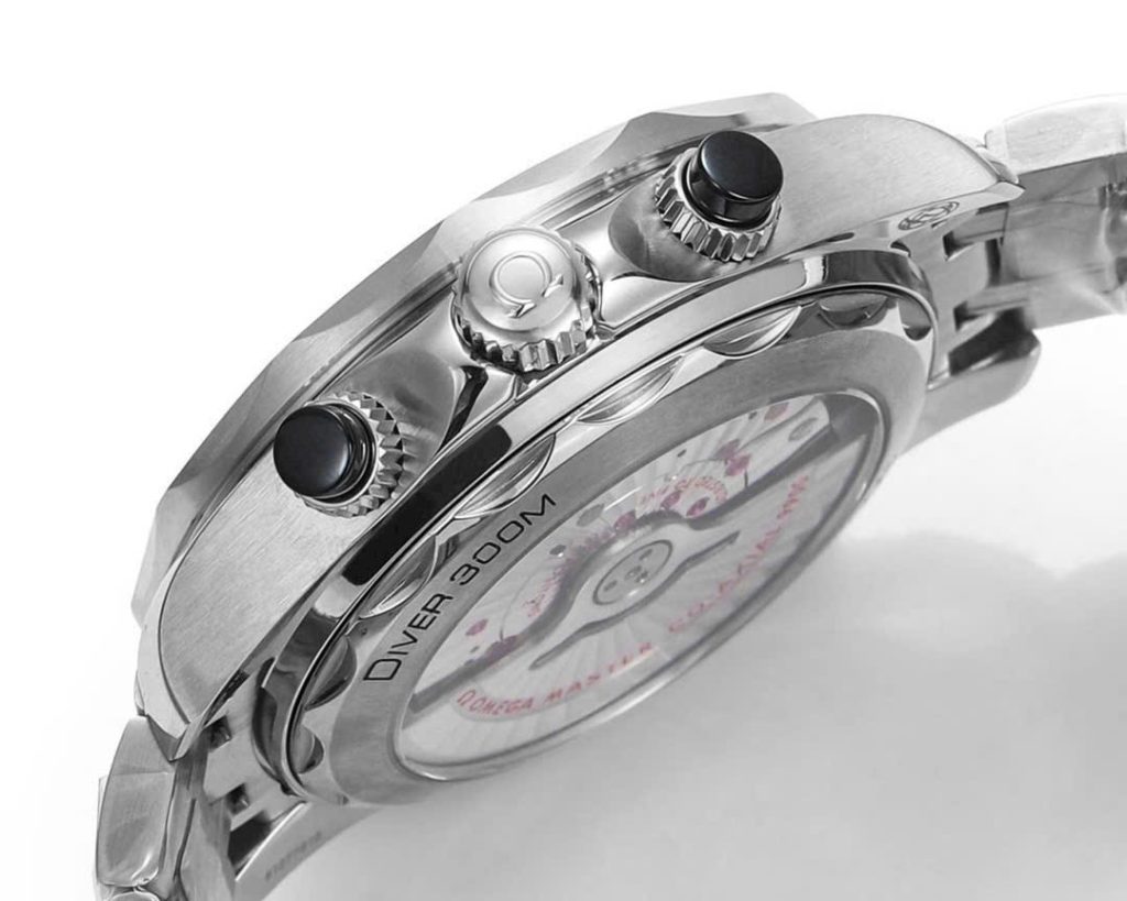 Đồng Hồ Omega Seamaster Diver Chronograph Mặt Đen Xưởng N1 44mm