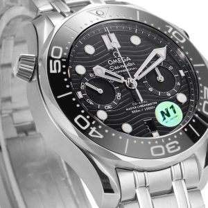 Đồng Hồ Omega Seamaster Diver Chronograph Mặt Đen Xưởng N1 44mm