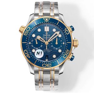 Đồng Hồ Omega Seamaster Diver Chronograph Màu Xanh N1 44mm (1)