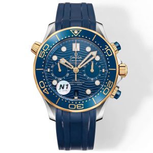 Đồng Hồ Omega Seamaster Diver Chronograph Màu Xanh N1 44mm (1)