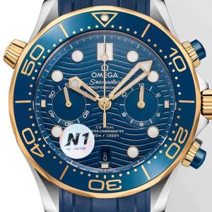 Đồng Hồ Omega Seamaster Diver Chronograph Màu Xanh N1 44mm (1)