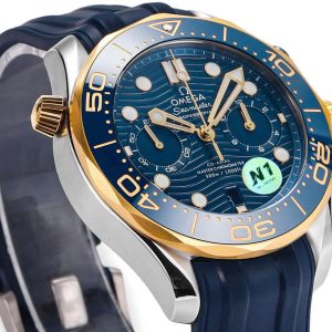 Đồng Hồ Omega Seamaster Diver Chronograph Màu Xanh N1 44mm (1)