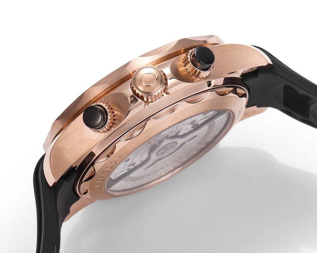 Đồng Hồ Omega Seamaster Diver Chronograph Vàng Hồng Xưởng N1 44mm (9)