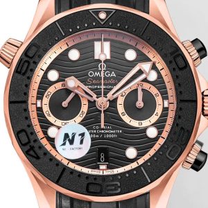 Đồng Hồ Omega Seamaster Diver Chronograph Vàng Hồng Xưởng N1 44mm (9)
