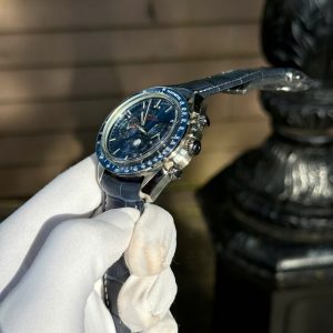 Đồng Hồ Omega SpeedMaster Chronograph Màu Xanh Dương 42mm (6)