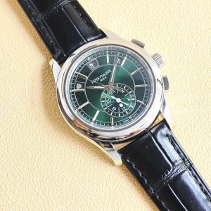 Đồng Hồ Patek Philippe Anual Calendar Chronograph Mặt Xanh Lá 42mm (1)