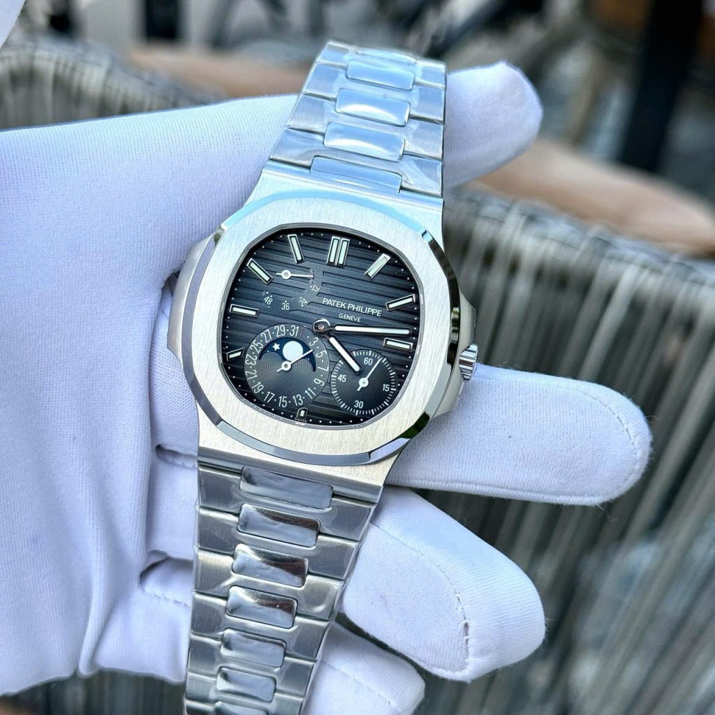 Đồng Hồ Patek Philippe Chế Tác Nautilus 5712 Mặt Xanh Xưởng PPF 40mm (1)