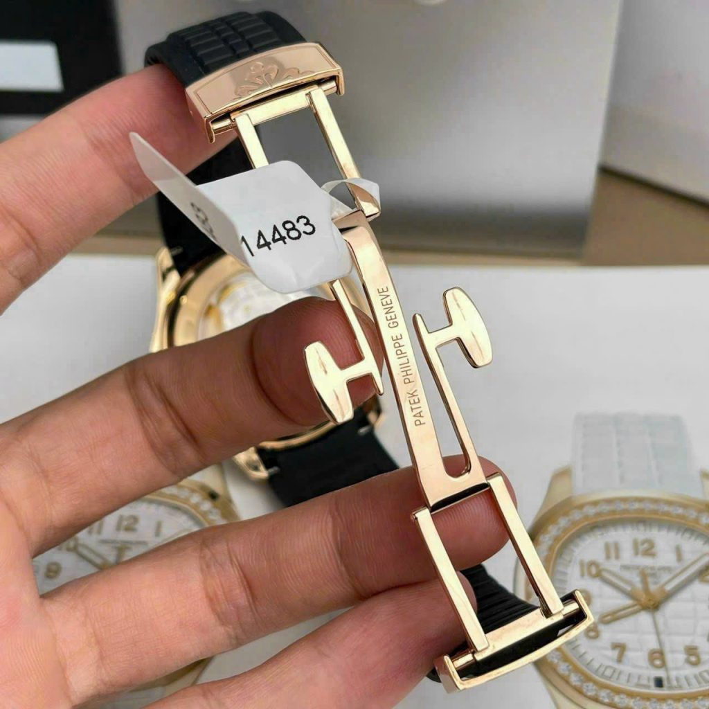 Đồng Hồ Patek Philippe Chế Tác Phủ Vàng Đính Moissanite Aquanaut 5167R 40mm (1)