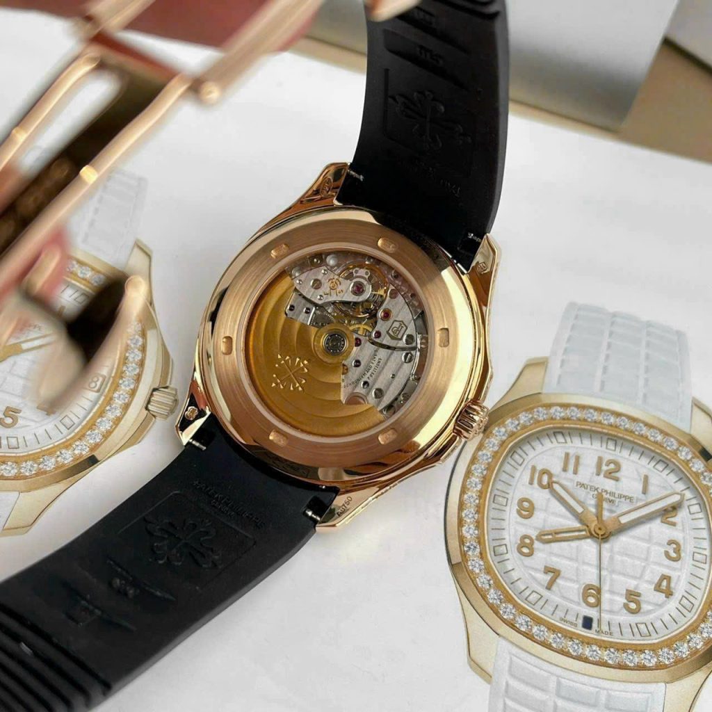 Đồng Hồ Patek Philippe Chế Tác Phủ Vàng Đính Moissanite Aquanaut 5167R 40mm (1)