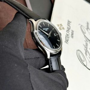 Đồng Hồ Patek Philippe Fake Cao Cấp Calatrava 5227 Màu Đen Xưởng GR 39mm (1)