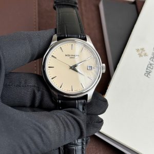 Đồng Hồ Patek Philippe Fake Cao Cấp Calatrava 5227 Nam Dây Da Xưởng GR 39mm (2)