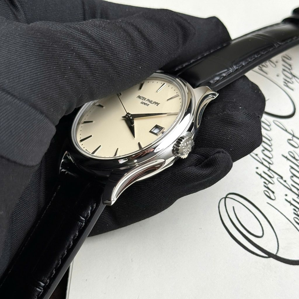 Đồng Hồ Patek Philippe Fake Cao Cấp Calatrava 5227 Nam Dây Da Xưởng GR 39mm (2)