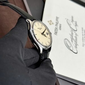 Đồng Hồ Patek Philippe Fake Cao Cấp Calatrava 5227 Nam Dây Da Xưởng GR 39mm (2)
