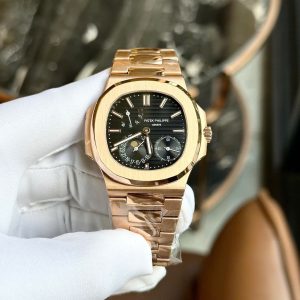 Đồng Hồ Patek Philippe Fake Cao Cấp Nautilus 5712 Mặt Đen GRF 40mm (1)