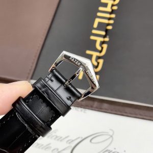 Đồng Hồ Patek Philippe Fake Máy Cơ Automatic Nhật Lịch Ngày Đêm 41mm (7)