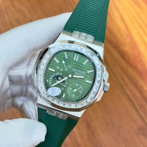 Đồng Hồ Patek Philippe Fake Máy Nhật Nautilus 5724 Màu Xanh Lá 40mm (6)