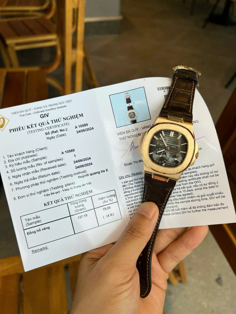 Đồng Hồ Patek Philippe Nautilus 5712R Vàng Hồng 18K Chế Tác VIP 40mm (7)