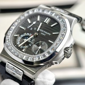 Đồng Hồ Patek Philippe Nautilus 5724G Đính Đá Baguette Xưởng GR 40mm (3)