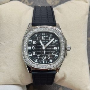 Đồng Hồ Patek Philippe Nữ Dây Cao Su Màu Đen Aquanaut 5067 Máy Nhật 36mm (3)