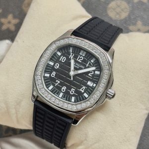 Đồng Hồ Patek Philippe Nữ Dây Cao Su Màu Đen Aquanaut 5067 Máy Nhật 36mm (4)