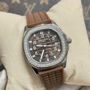 Đồng Hồ Patek Philippe Nữ Dây Cao Su Màu Nâu Aquanaut 5067 Máy Nhật 36mm (2)
