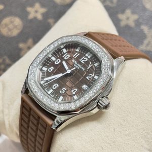 Đồng Hồ Patek Philippe Nữ Dây Cao Su Màu Nâu Aquanaut 5067 Máy Nhật 36mm (2)
