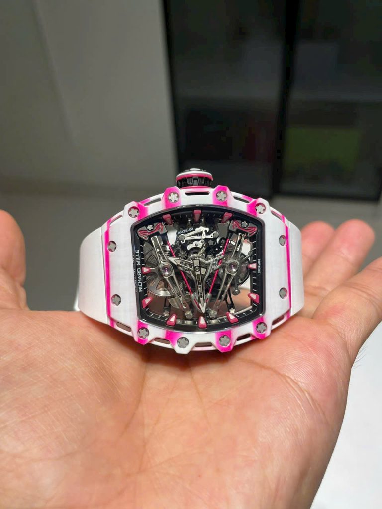Đồng Hồ Richard Mille 38-02 Carbon Tourbillon Chế Tác Cao Cấp 43x50mm (1)