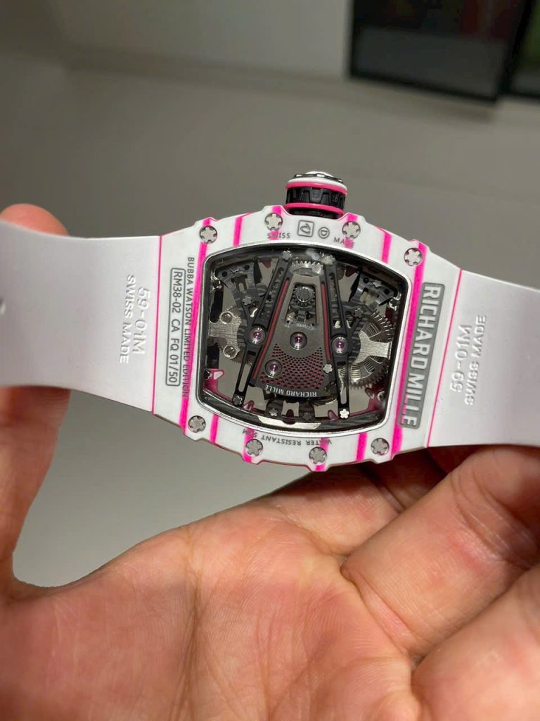 Đồng Hồ Richard Mille 38-02 Carbon Tourbillon Chế Tác Cao Cấp 43x50mm (1)
