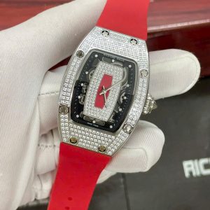 Đồng Hồ Richard Mille Nữ Dây Cao Su Fake Máy Nhật RM007 36mm (1)