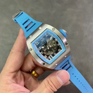 Đồng Hồ Richard Mille RM010 Replica Cao Cấp Màu Xanh Dương 40mm (1)