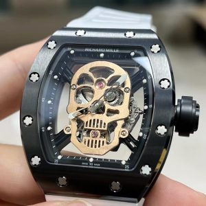 Đồng Hồ Richard Mille RM052 Tourbillon Vỏ Gốm Đen Replica 45mm (1)