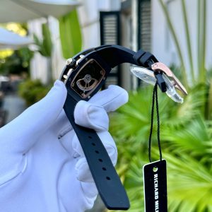 Đồng Hồ Richard Mille RM07 Vỏ Gốm Đen Dây Cao Su Máy Thụy Sỹ 32x46mm (1)