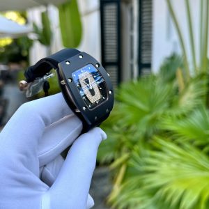 Đồng Hồ Richard Mille RM07 Vỏ Gốm Đen Dây Cao Su Máy Thụy Sỹ 32x46mm (1)