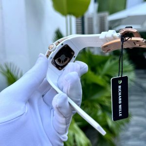 Đồng Hồ Richard Mille RM07 Vỏ Gốm Trắng Dây Cao Su Máy Thụy Sỹ 32x46mm (1)