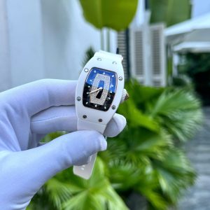 Đồng Hồ Richard Mille RM07 Vỏ Gốm Trắng Dây Cao Su Máy Thụy Sỹ 32x46mm (1)