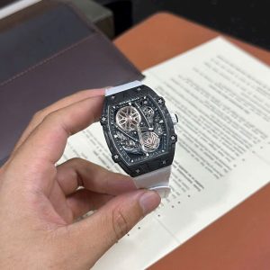 Đồng Hồ Richard Mille RM27-05 Vỏ Carbon Siêu Nhẹ Dây Vải 38x48mm (1)
