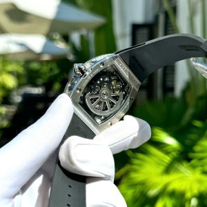 Đồng Hồ Richard Mille RM67 Nam Đính Đá Dây Cao Su Màu Đen 40mm (1)