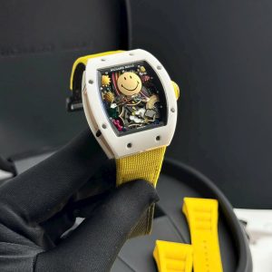 Đồng Hồ Richard Mille RM88 Mặt Chú Hề Dây Vải Fake Cao Cấp 42mm (1)