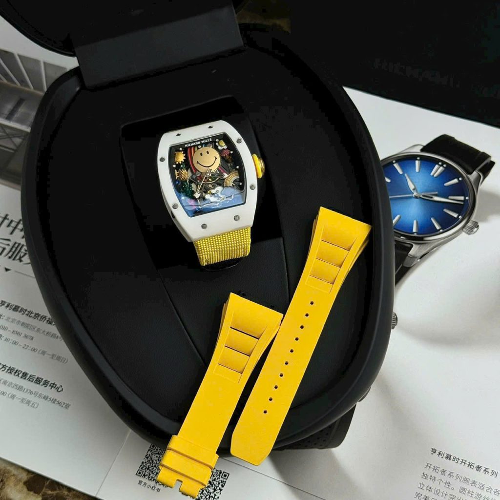 Đồng Hồ Richard Mille RM88 Mặt Chú Hề Dây Vải Fake Cao Cấp 42mm (1)