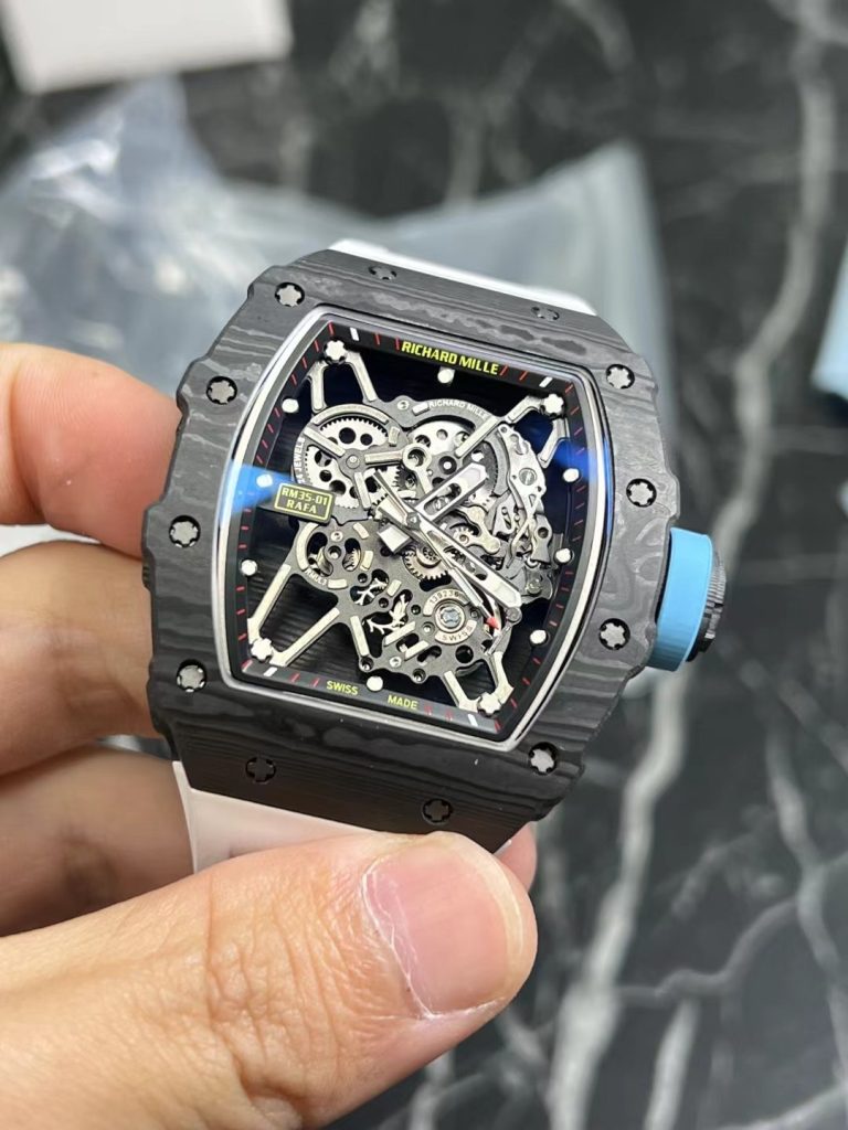 Đồng Hồ Richard Mille Rep 11 RM35-01 Vỏ Sợ Carbon Xưởng BBR 45mm (1)