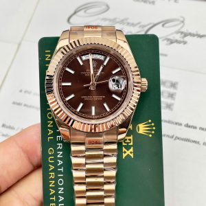 Đồng Hồ Rolex Automatic Fake Máy Cơ Nhật Mặt Day-Date 38-40mm (1)