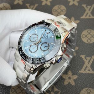 Đồng Hồ Rolex Automatic Nam Daytona Mặt Số Xanh Băng Máy Nhật 40mm (8)