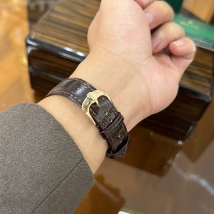 Đồng Hồ Rolex Cellini Replica Cao Cấp Dây Da Màu Nâu 39mm (1)